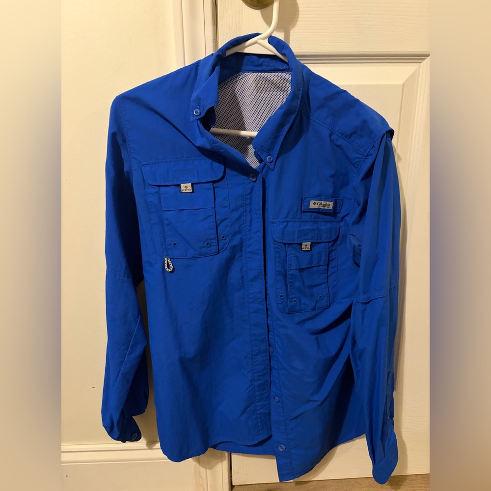 Columbia Men's Bright Blue Shirt Jacket